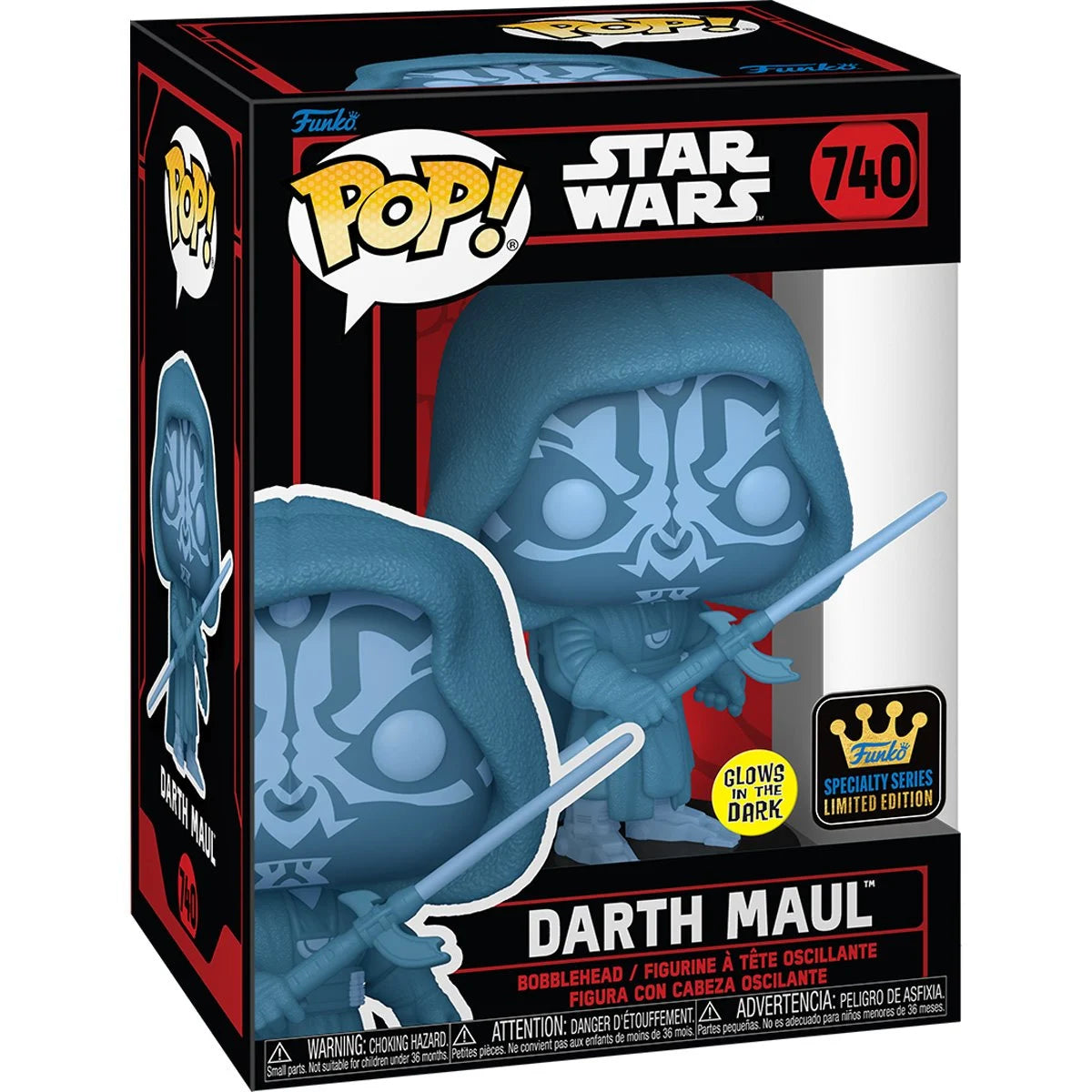 Funko POP! Hologram Darth Maul GITD from Star Wars #740 Specialty Series