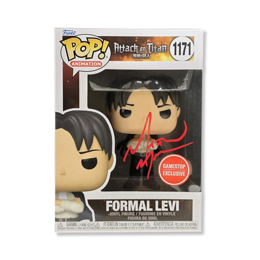 Matthew Mercer signed Formal Levi Funko POP! AoT #1171 JSA Authenticated autograph