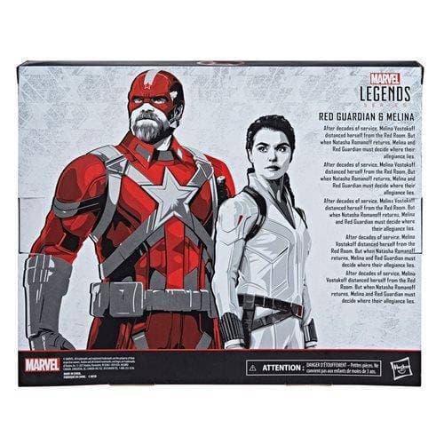 Black Widow Marvel Legends 6-Inch Red Guardian and Melina Vostkoff Action  Figures