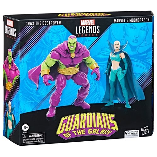 Guardians of the Galaxy Marvel Legends Drax the Destroyer and Marvel's Moondragon 6-Inch Action Figures - Exclusive