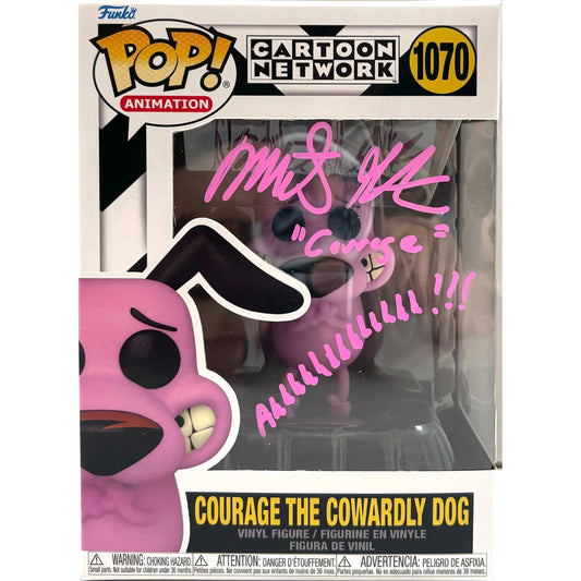 Marty Grabstein signed Courage The Cowardly Dog Funko POP! #1070 JSA Authenticated autograph