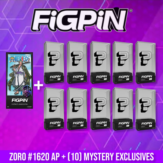 FIGPIN Zoro #1620 ONE PIECE ARTIST PROOF + (10) MYSTERY EXCLUSIVE PICK YOUR AP BUNDLE