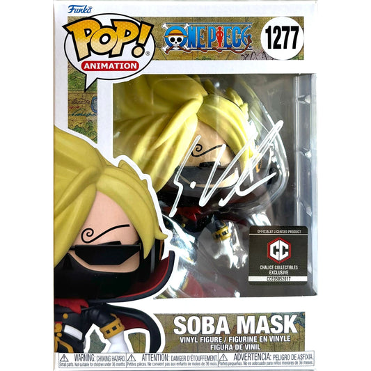 Eric Vale signed Soba Mask Funko POP! One Piece #1277 CC Ex JSA Authenticated autograph