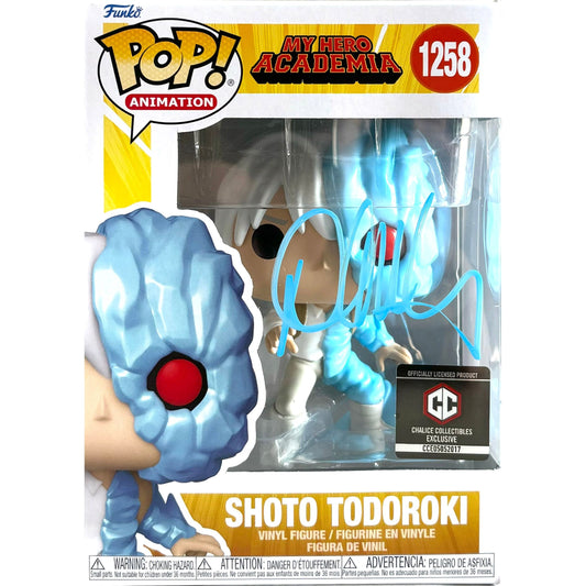 David Matranga signed Shoto Todoroki Funko Pop! MHA CC Ex #1258 JSA Authenticated autograph