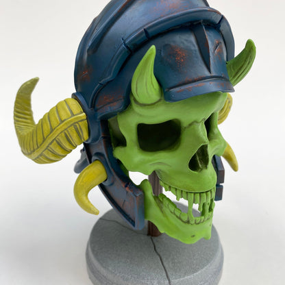 K-NOR Warrior Skull resin figure