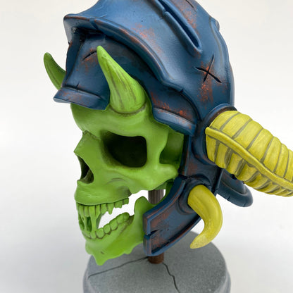 K-NOR Warrior Skull resin figure