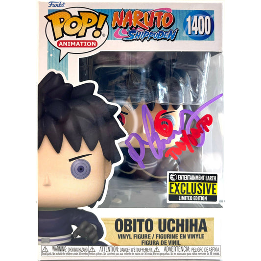 Michael Yurchak signed Obito Uchicha Funko Pop! Naruto #1400 JSA Authenticated autograph