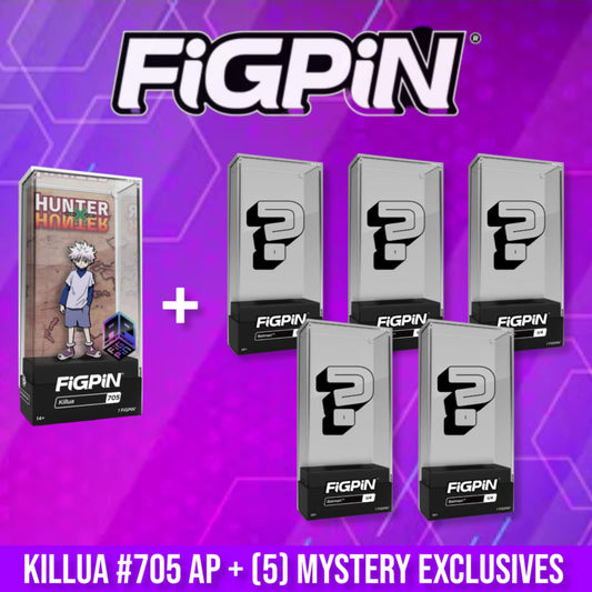 FIGPIN Killua #705 Hunter x Hunter ARTIST PROOF + (5) MYSTERY EXCLUSIVE PICK YOUR AP BUNDLE