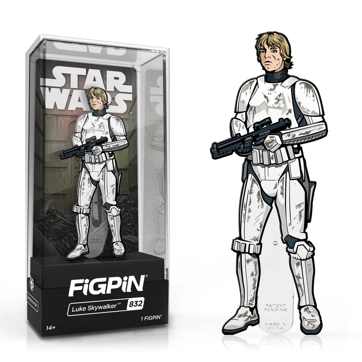 Figpin Set of 2 Luke Skywalker & Han Solo as Stormtroopers from Star Wars #832-833 ECCC 2021 LE 2000