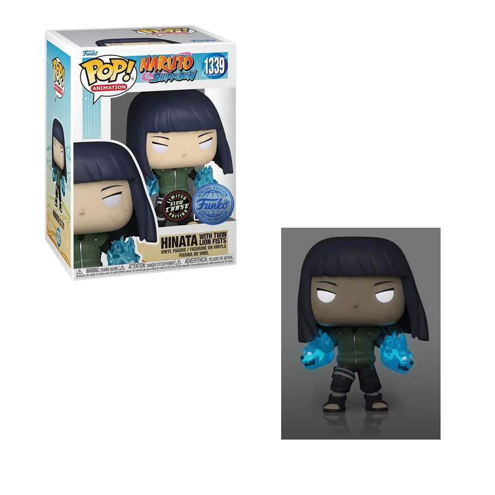 Funko Pop! Hinata With Twin Lion Fists Glow Chase Naruto #1339 EE Exclusive