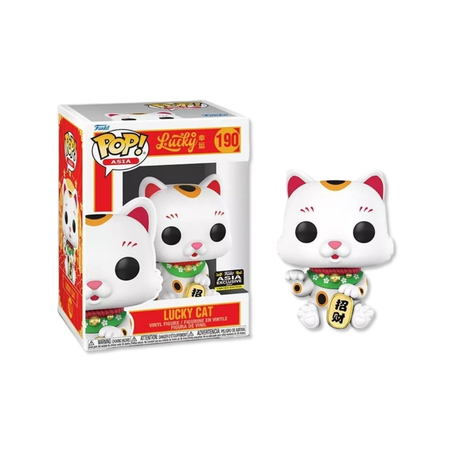 Funko Pop! Asia Lucky Cat from Lucky Series #190 Asia 2023 Ex