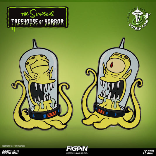 Figpin Kang and Kodos set from The Simpsons Treehouse of Horror #1068 & #1069 ECCC 2023 LE 500