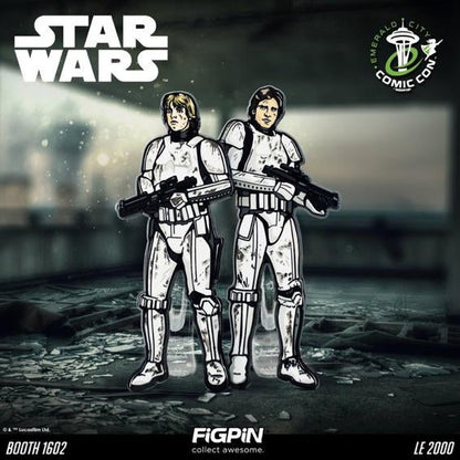 ECCC 2021 FIGPIN STAR WARS LUKE & HAN STORMTROOPER SET OF 2 PIN LE 2000 IN STOCK - Plastic Empire